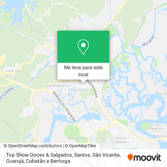 Top Show Doces & Salgados mapa