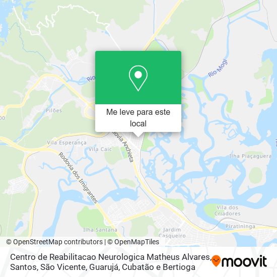 Centro de Reabilitacao Neurologica Matheus Alvares mapa