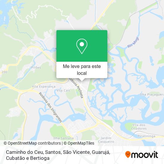 Caminho do Ceu mapa