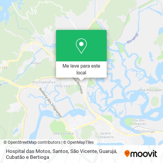 Hospital das Motos mapa