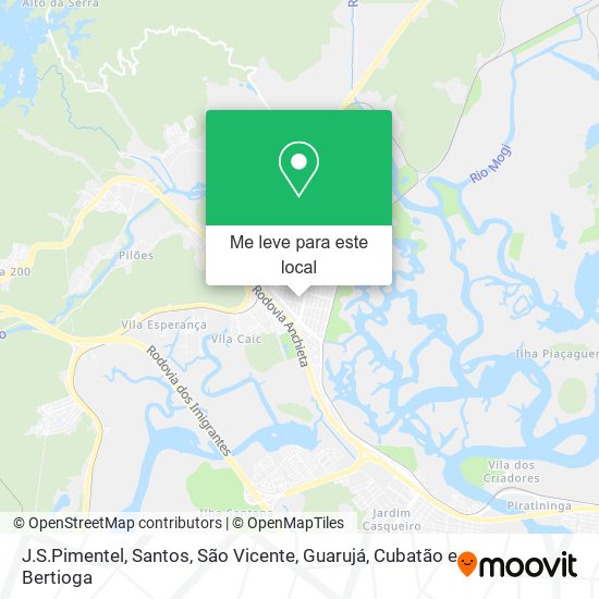 J.S.Pimentel mapa