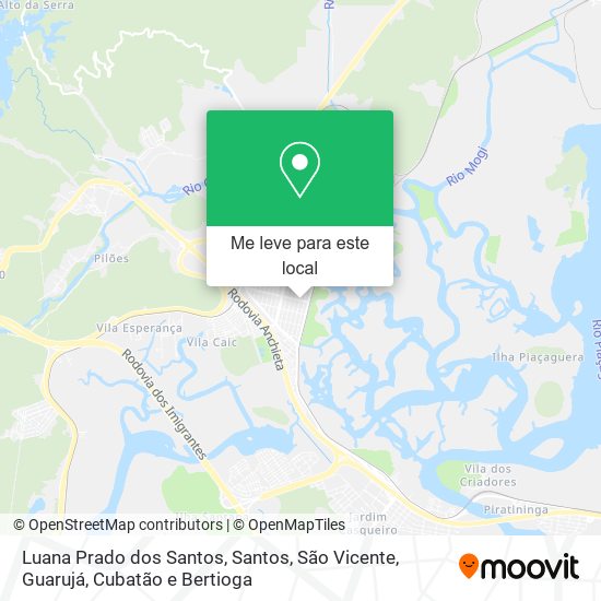 Luana Prado dos Santos mapa