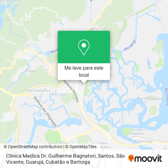 Clinica Medica Dr. Guilherme Bagnatori mapa