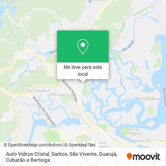 Auto Vidros Cristal mapa