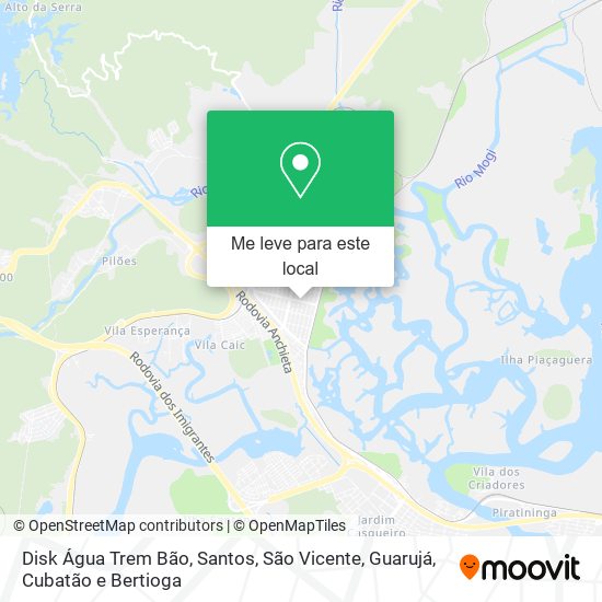 Disk Água Trem Bão mapa