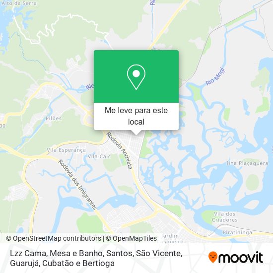 Lzz Cama, Mesa e Banho mapa