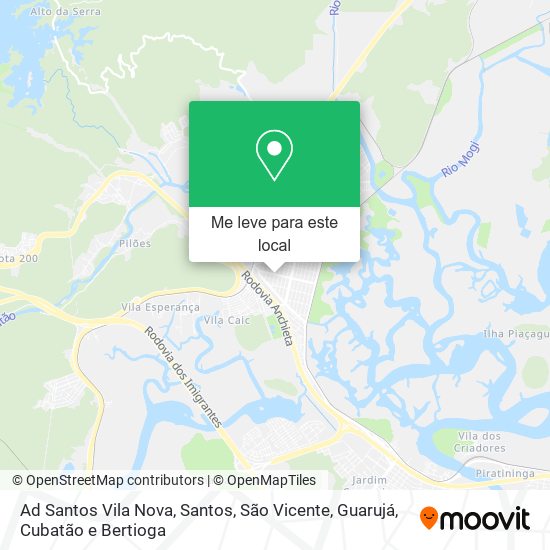 Ad Santos Vila Nova mapa