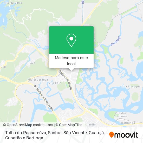 Trilha do Passareúva mapa