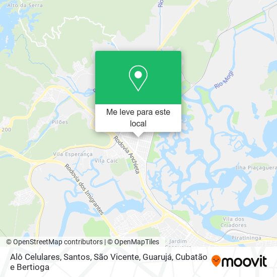 Alô Celulares mapa