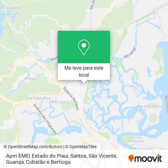 Apm EMEI Estado do Piaui mapa