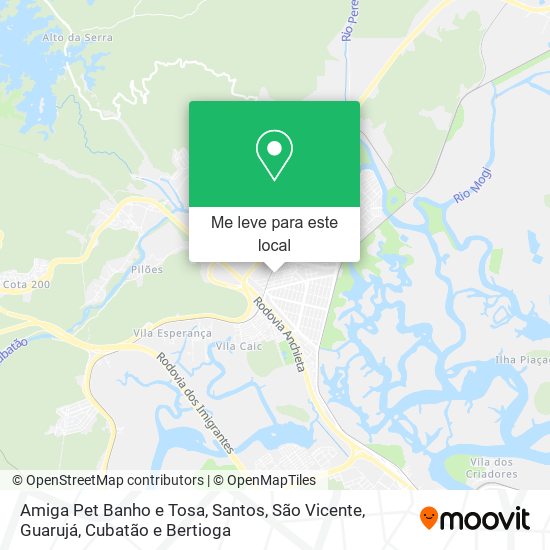 Amiga Pet Banho e Tosa mapa