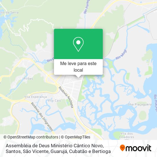 Assembléia de Deus Ministério Cântico Novo mapa