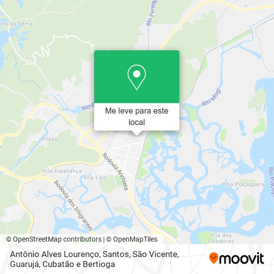 Antônio Alves Lourenço mapa