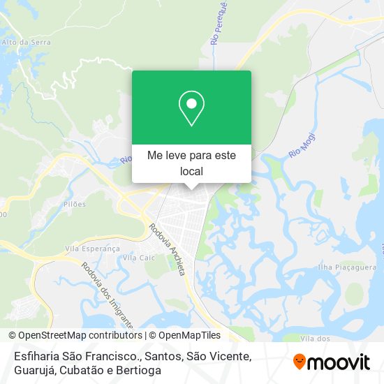 Esfiharia São Francisco. mapa