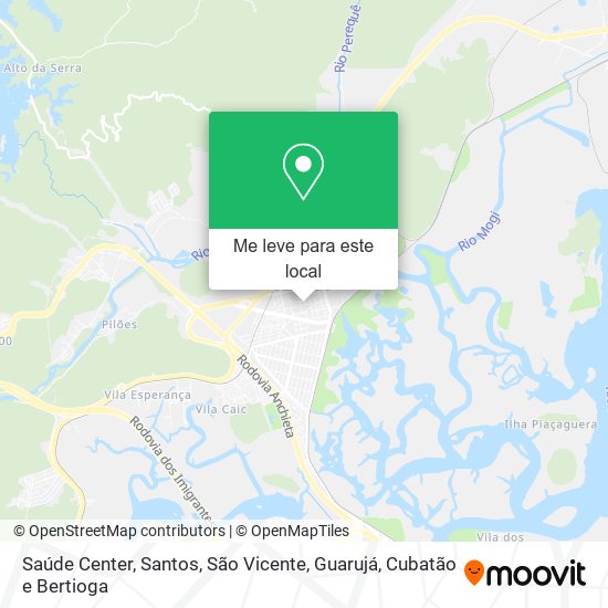 Saúde Center mapa