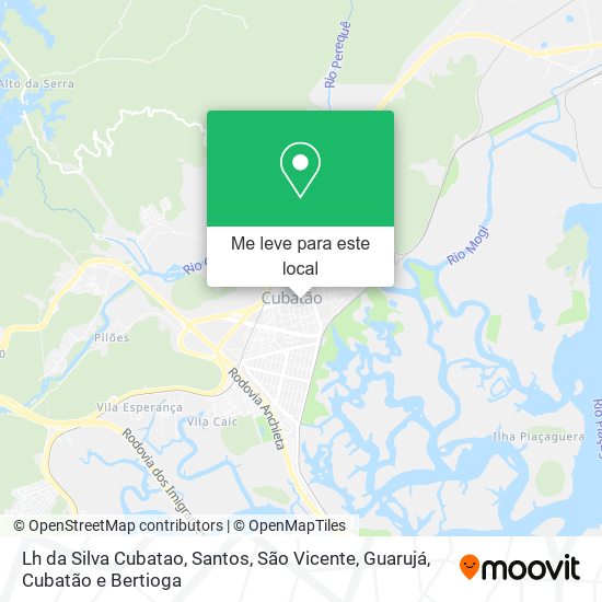 Lh da Silva Cubatao mapa