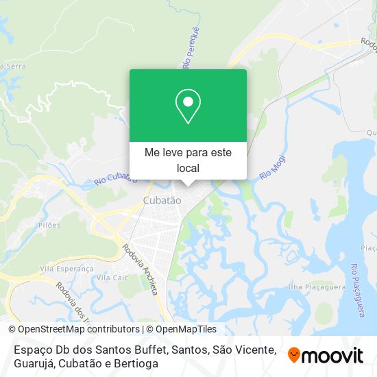 Espaço Db dos Santos Buffet mapa