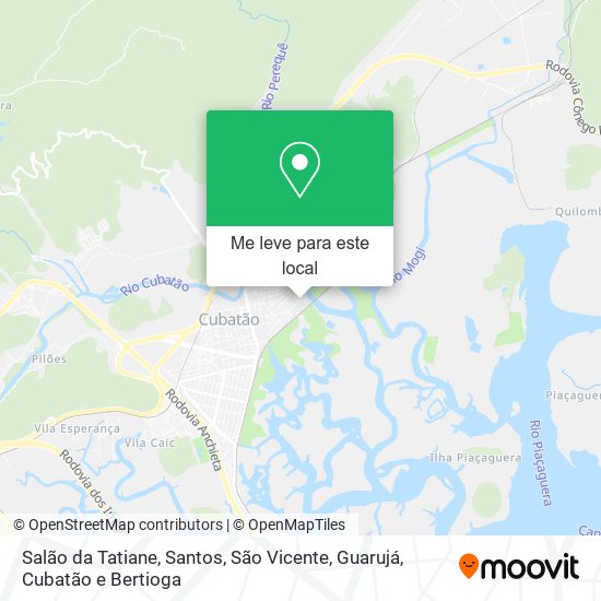 Salão da Tatiane mapa