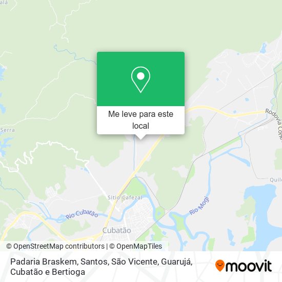 Padaria Braskem mapa