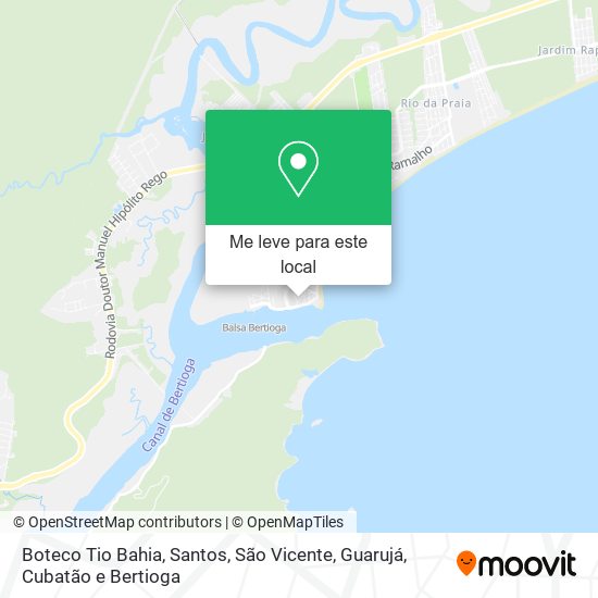 Boteco Tio Bahia mapa