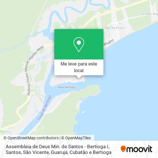 Assembleia de Deus Min. de Santos - Bertioga I mapa