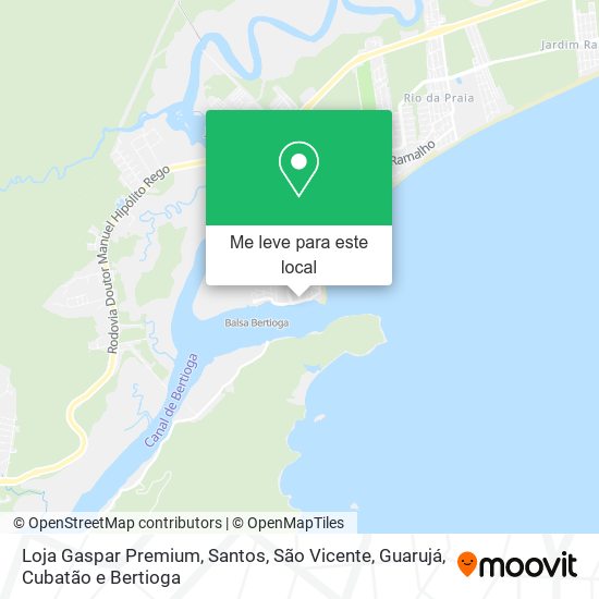 Loja Gaspar Premium mapa