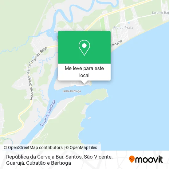 República da Cerveja Bar mapa