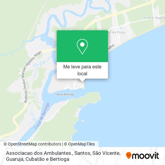 Associacao dos Ambulantes. mapa