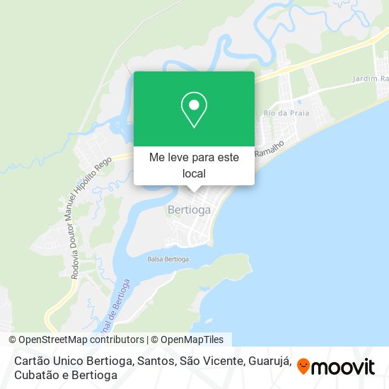 Cartão Unico Bertioga mapa