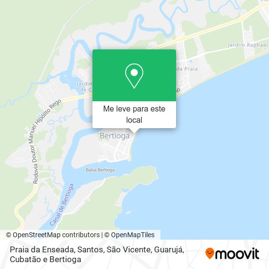 Praia da Enseada mapa