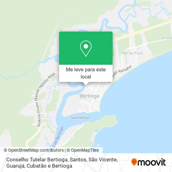 Conselho Tutelar Bertioga mapa