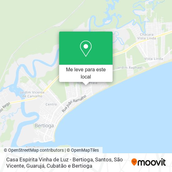 Casa Espírita Vinha de Luz - Bertioga mapa