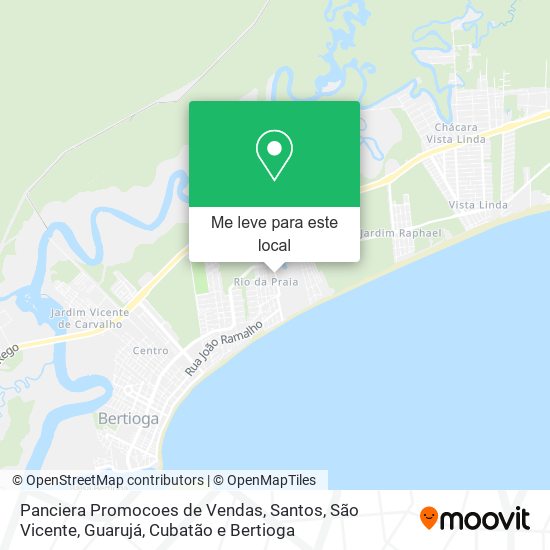 Panciera Promocoes de Vendas mapa