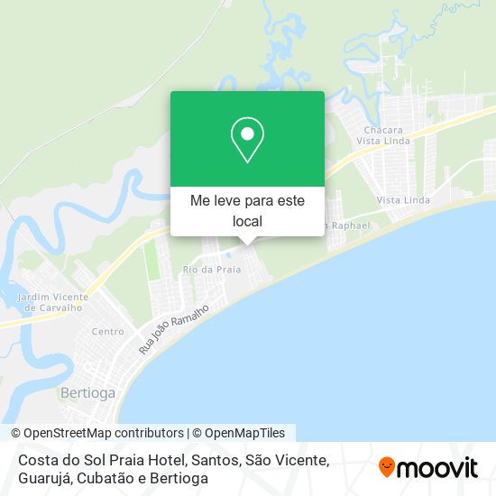 Costa do Sol Praia Hotel mapa