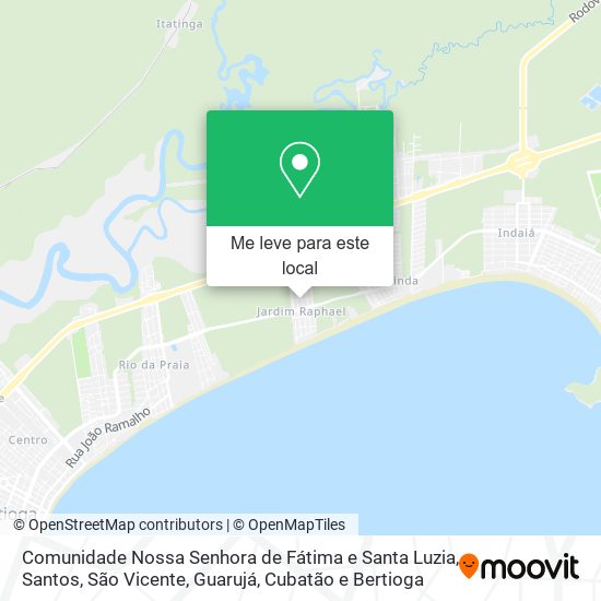 Comunidade Nossa Senhora de Fátima e Santa Luzia mapa