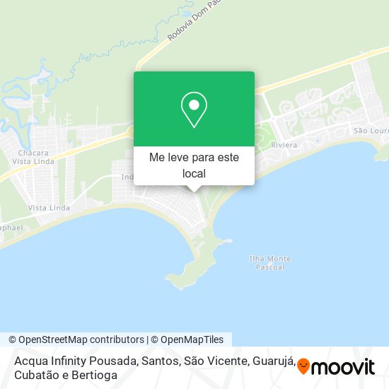 Acqua Infinity Pousada mapa