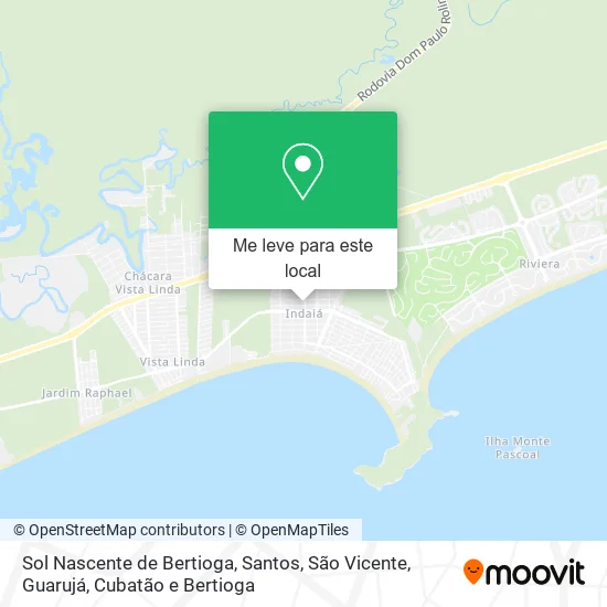 Sol Nascente de Bertioga mapa