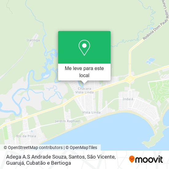 Adega A.S Andrade Souza mapa