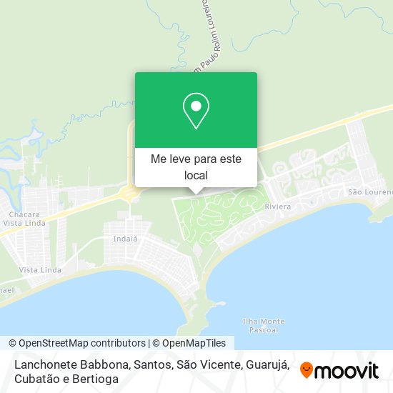 Lanchonete Babbona mapa