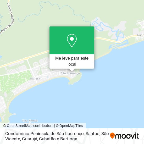 Condomínio Península de São Lourenço mapa