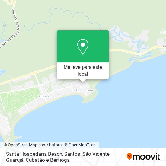 Santa Hospedaria Beach mapa