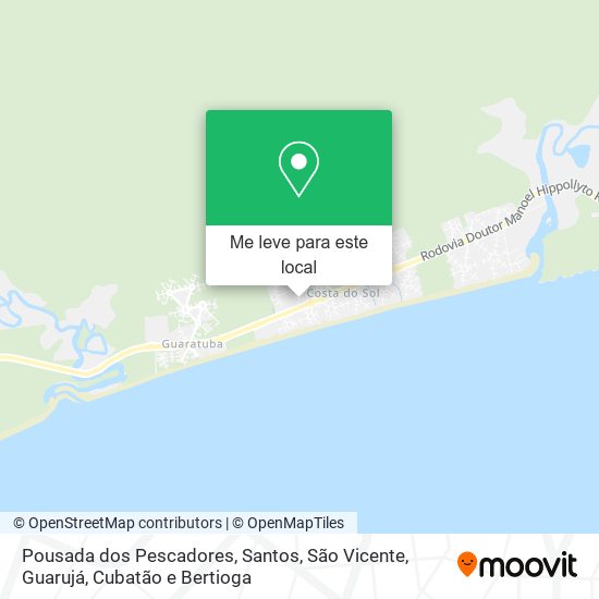 Pousada dos Pescadores mapa