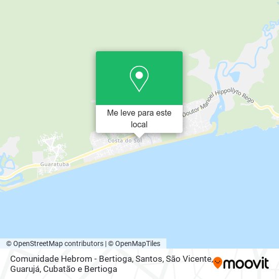 Comunidade Hebrom - Bertioga mapa