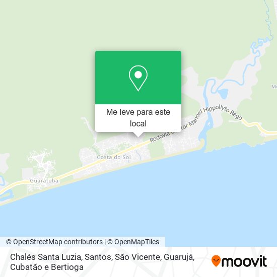 Chalés Santa Luzia mapa