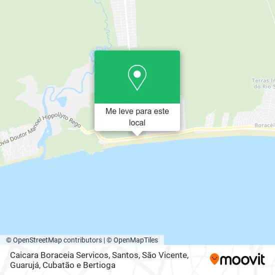 Caicara Boraceia Servicos mapa