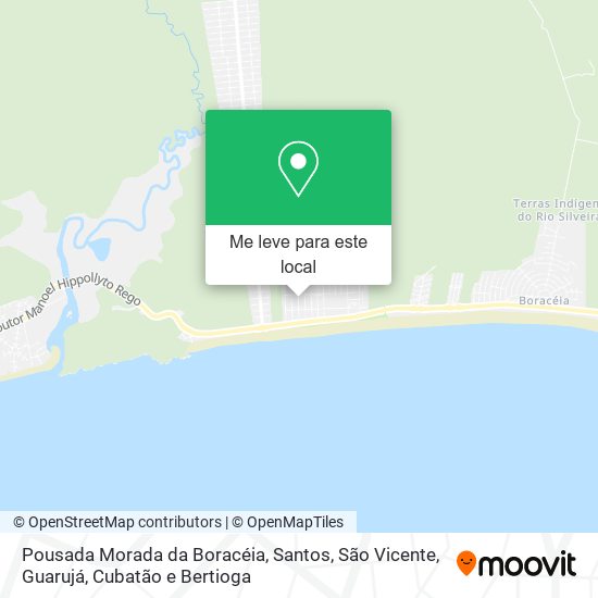 Pousada Morada da Boracéia mapa