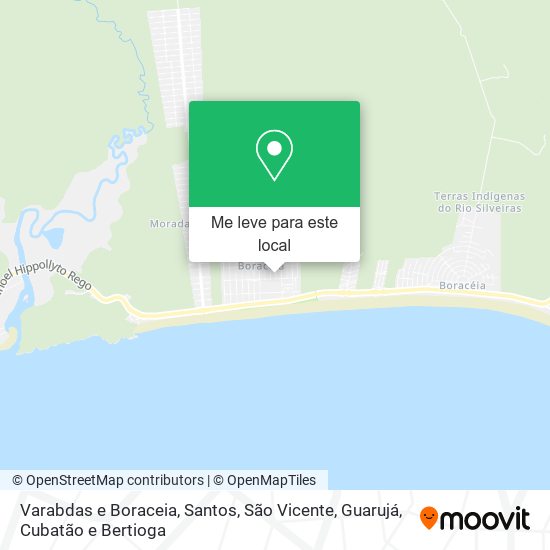 Varabdas e Boraceia mapa