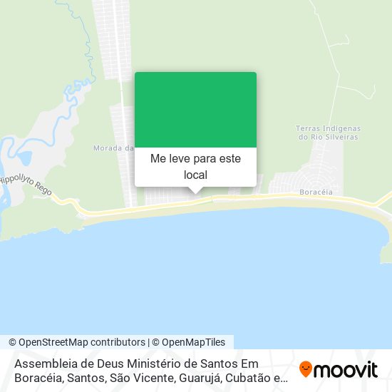 Assembleia de Deus Ministério de Santos Em Boracéia mapa