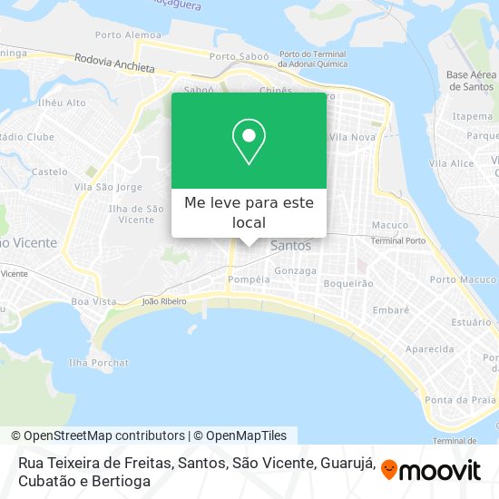 Rua Teixeira de Freitas mapa