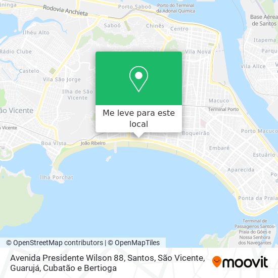 Avenida Presidente Wilson 88 mapa